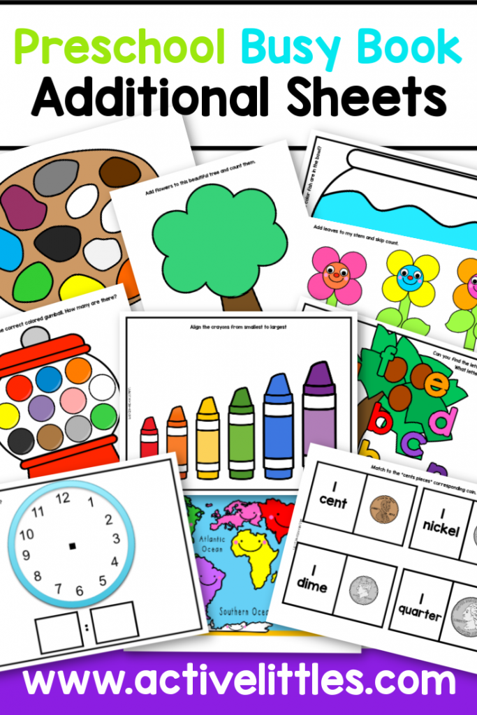 Free Busy Book Printables