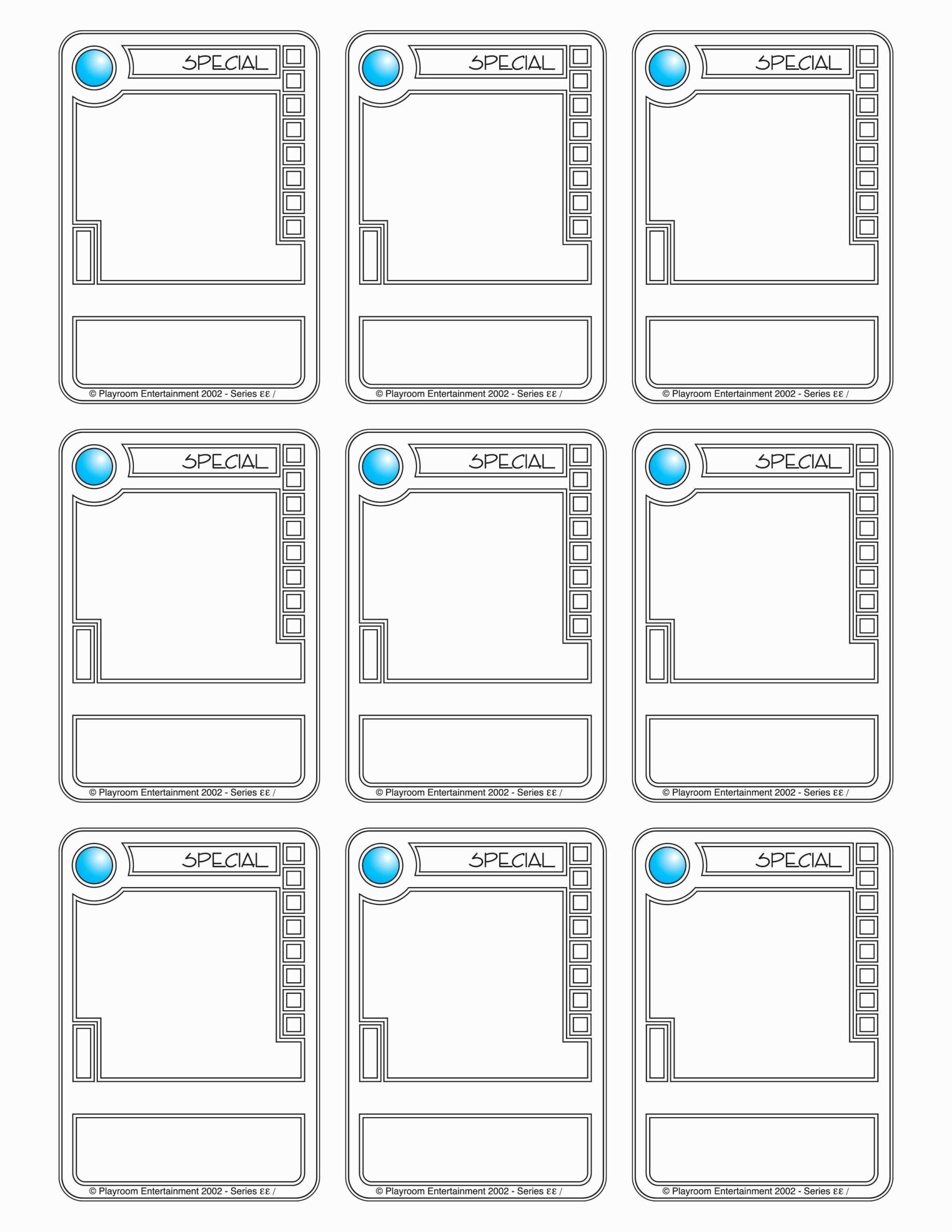 card game template printable