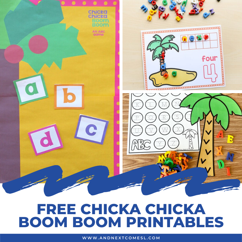 Free Chicka Chicka Boom Boom Printables For Kids And Next Comes L 