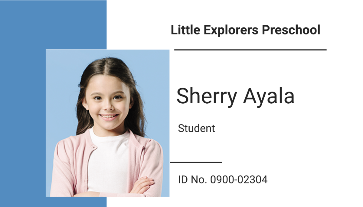 Free Child ID Card Template To Edit Online