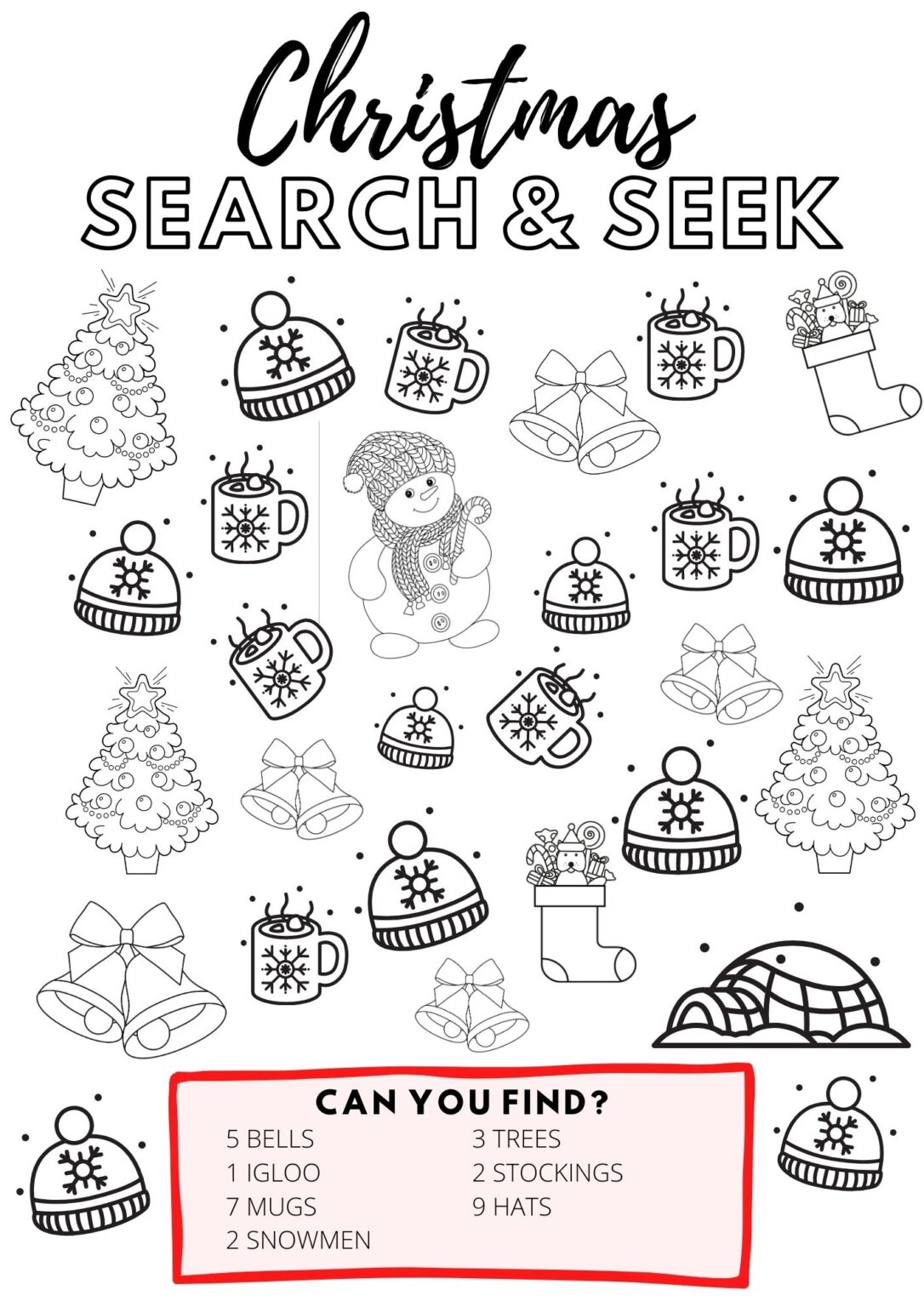christmas coloring and activity pages printable