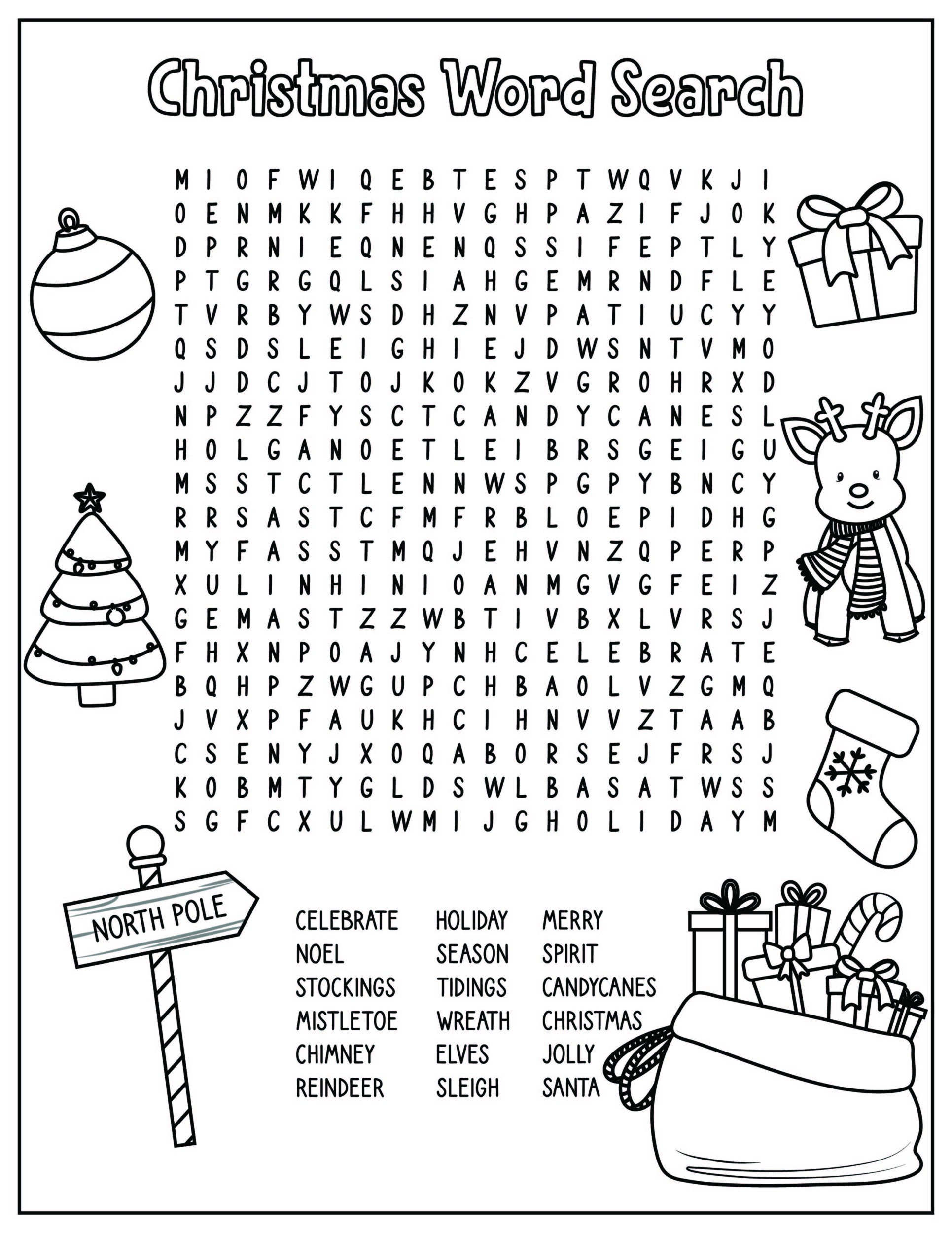 FREE Christmas Worksheets Coloring Sheets Word Search More Leap 