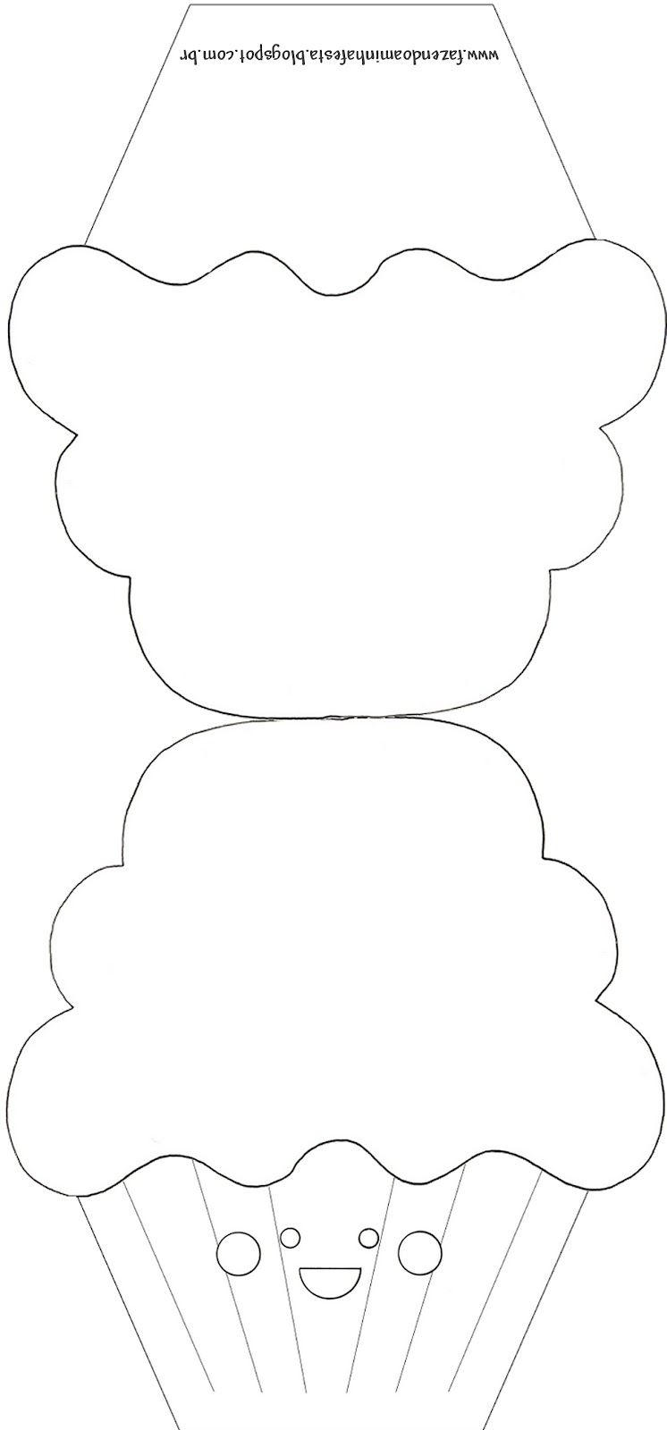 Free Cupcake Card Template Free Templates Printable