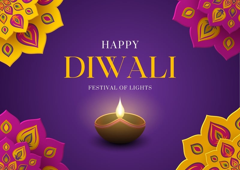 diwali greeting card template printable