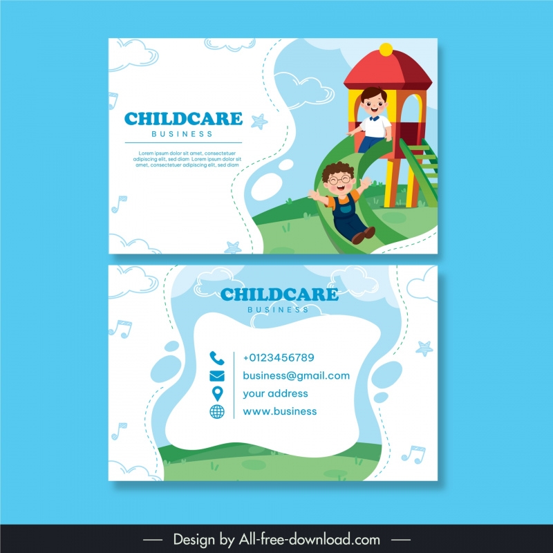 Free Daycare Business Cards Templates Free Printable