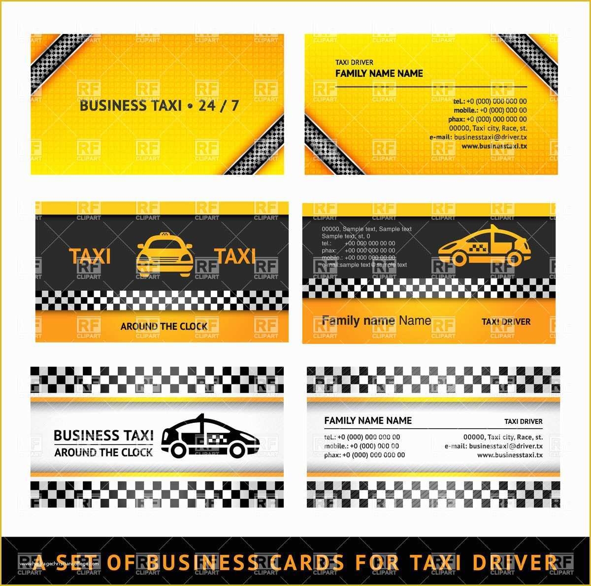 Free Downloadable Taxi Business Card Templates Printable Lovelyptu