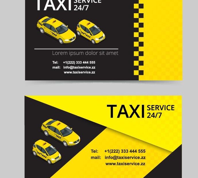 Free Downloadable Taxi Business Card Templates Printable Retstand