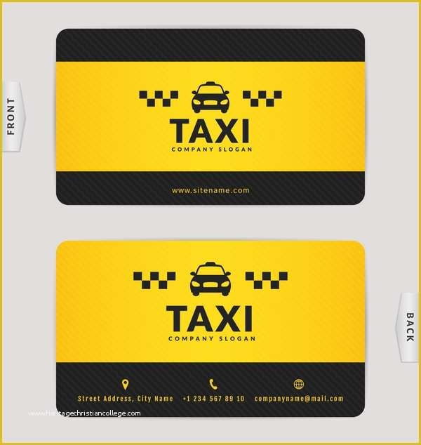 free downloadable taxi business card templates printable