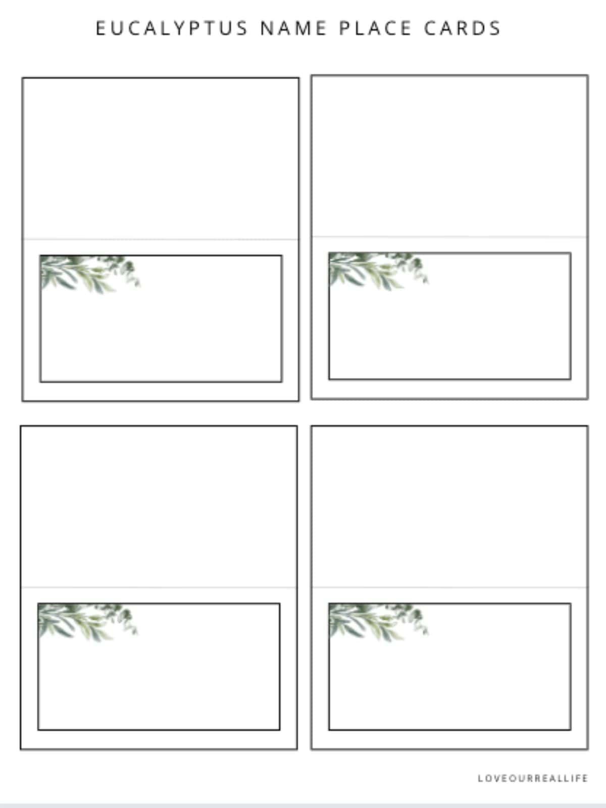 Free Easy Printable Place Cards Download Free Easy Printable Place 