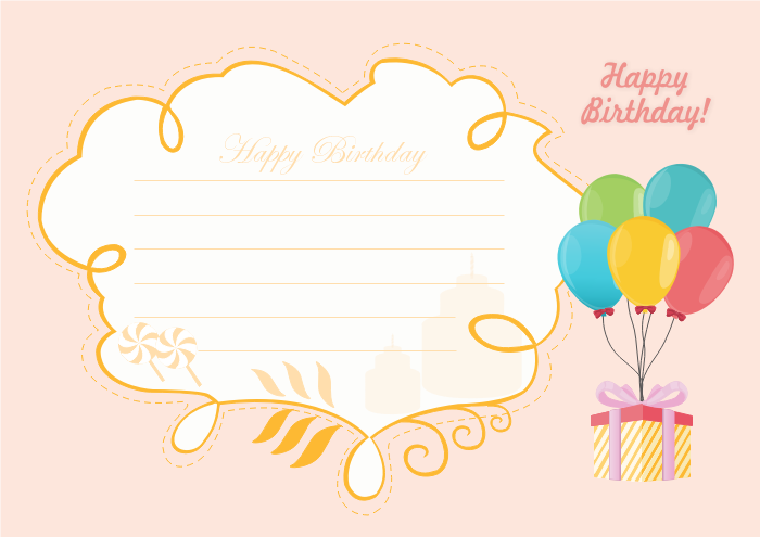 Free Editable And Printable Birthday Card Templates Edraw