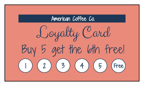 free printable loyalty card templates