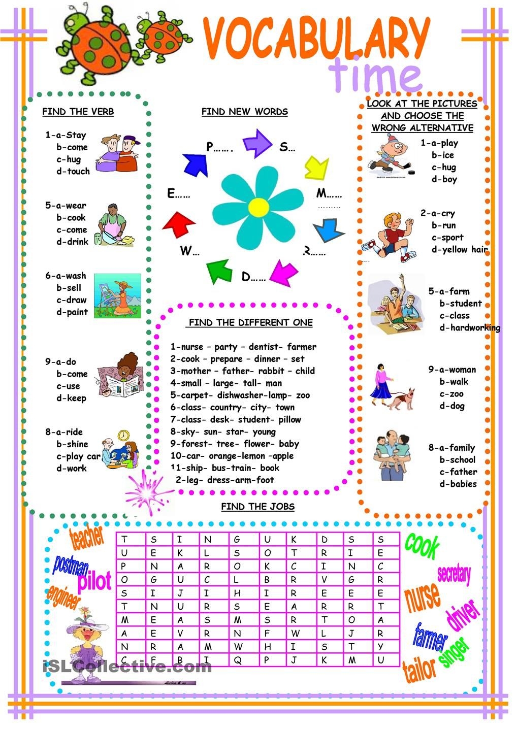 Free Esl Printables For Kids