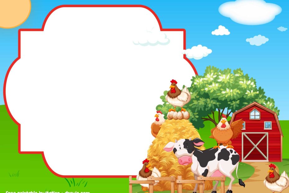 Free Farm Invitation Template Printable Templates