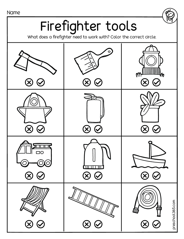Free Fire Safety Printables For Preschoolers Free Printable