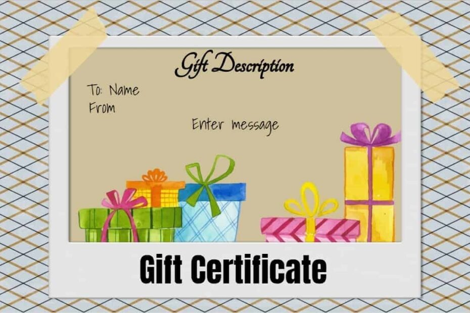 FREE Gift Certificate Template 50 Designs Customize Online And Print