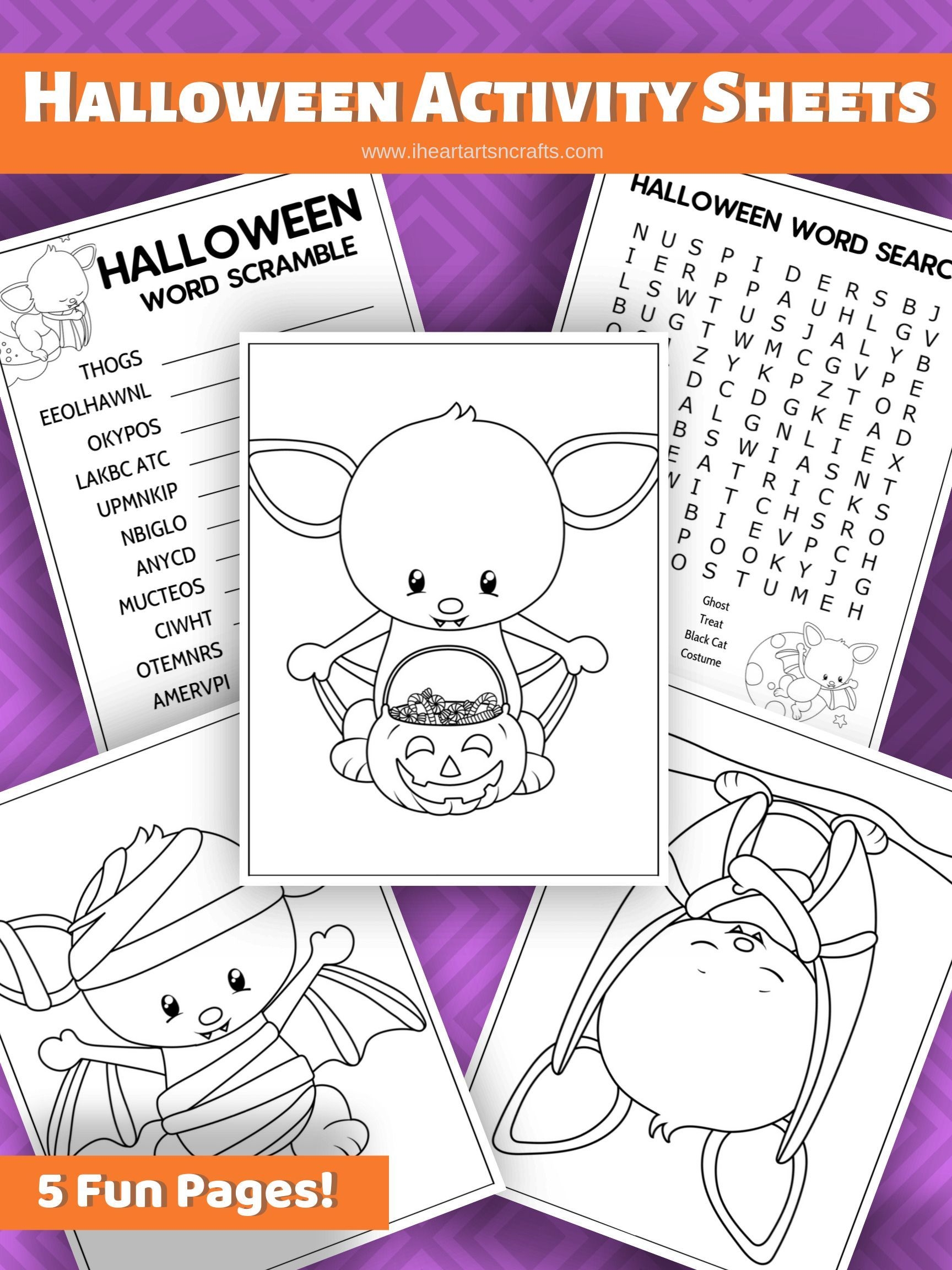 free halloween activity printables