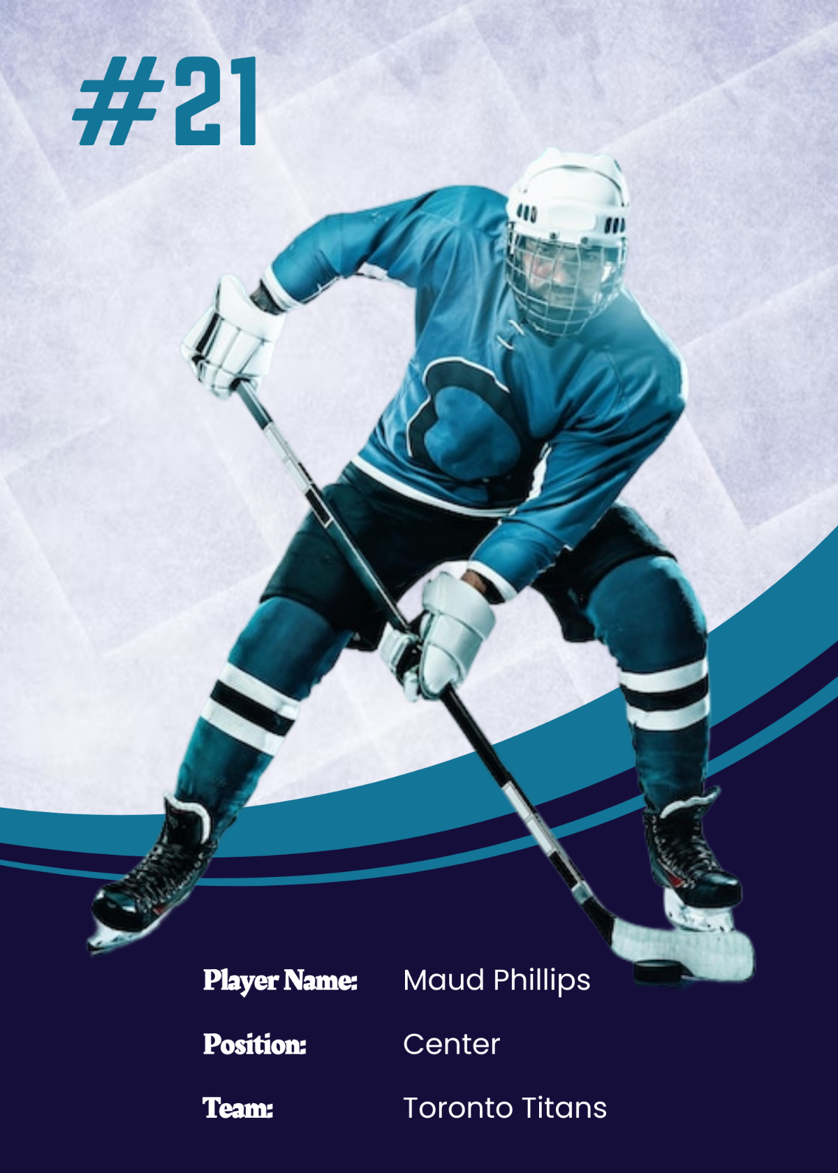 Free Hockey Trading Card Template To Edit Online