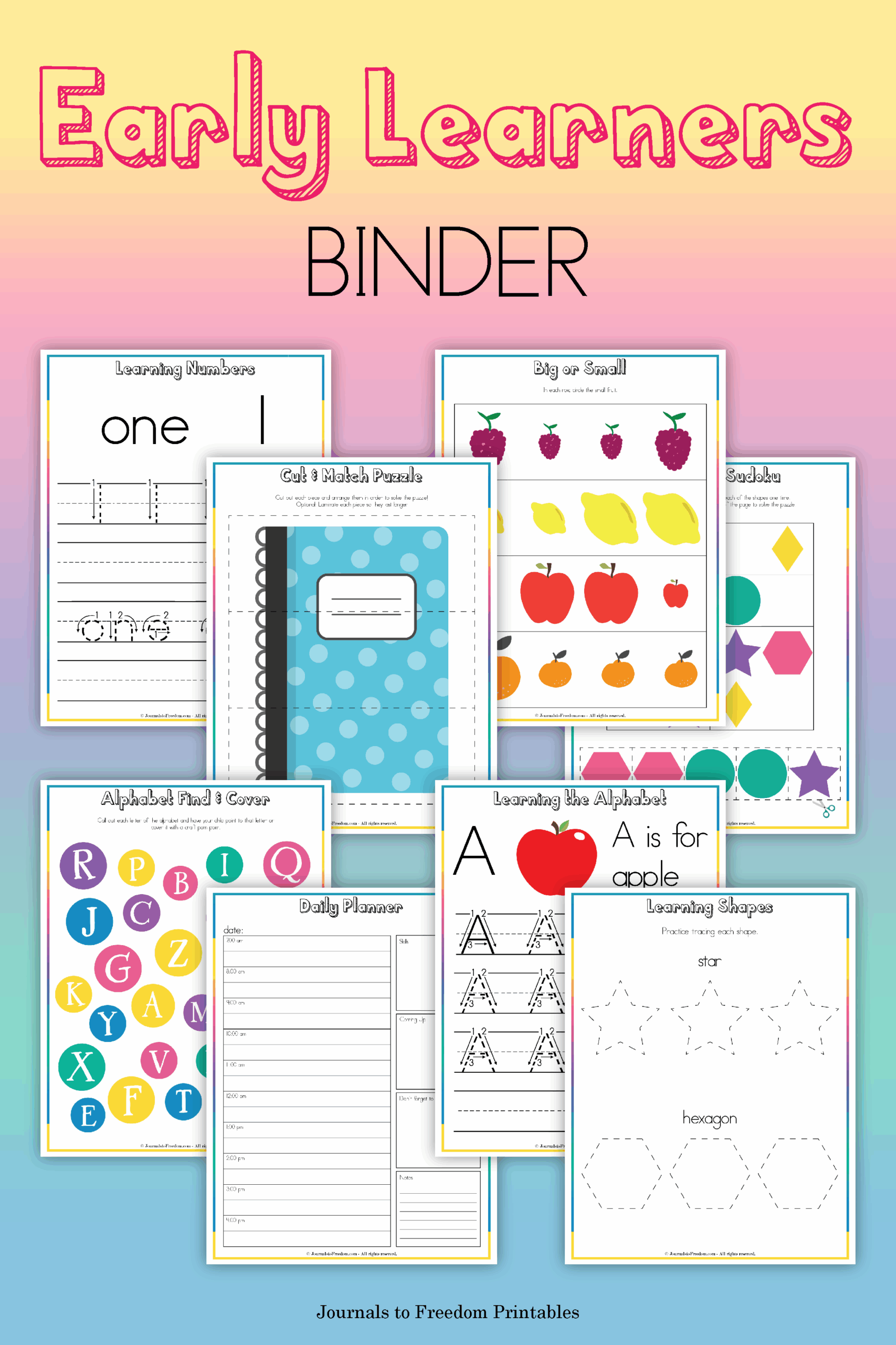 Free Learning Binder Printables