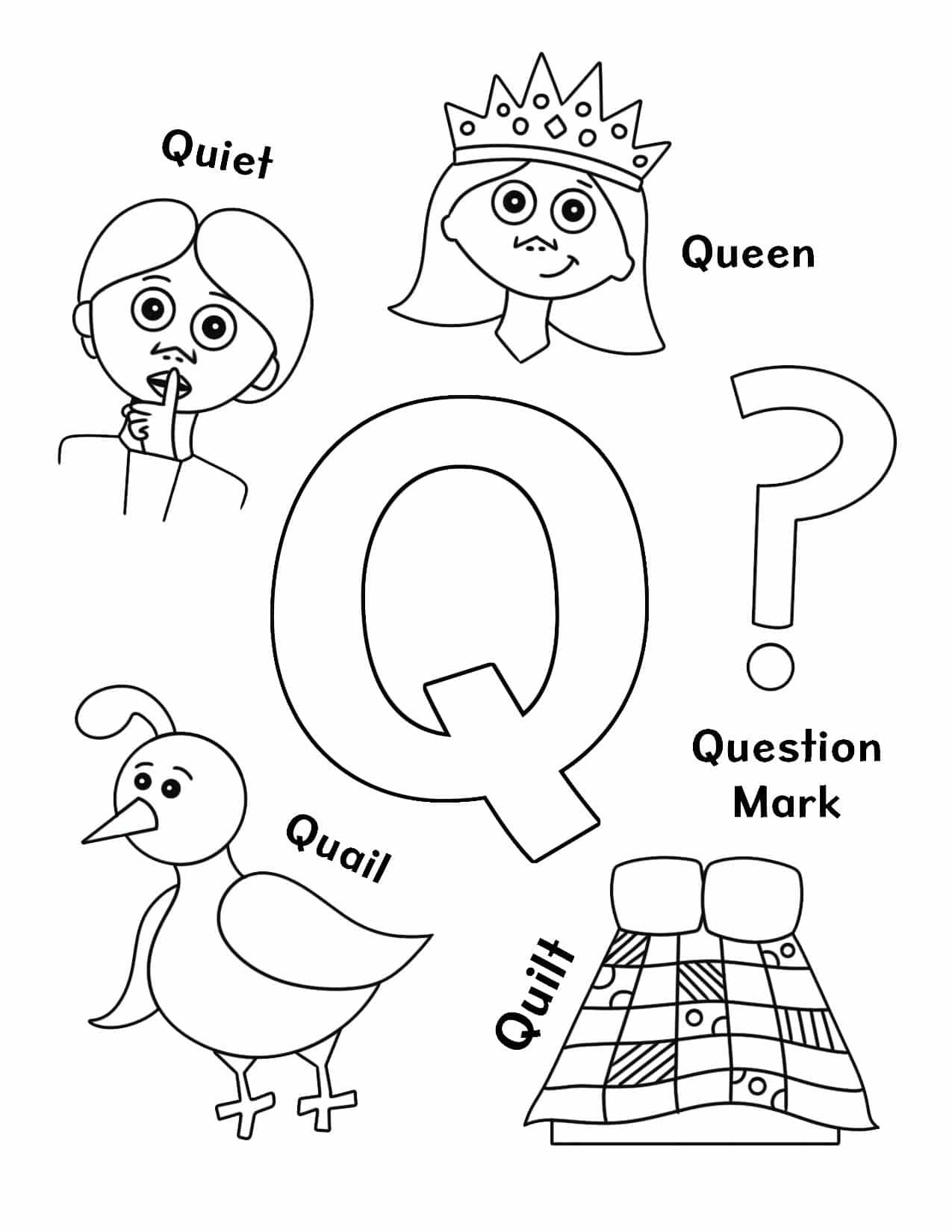 FREE Letter Q Worksheets For Preschool The Hollydog Blog Letter Q 