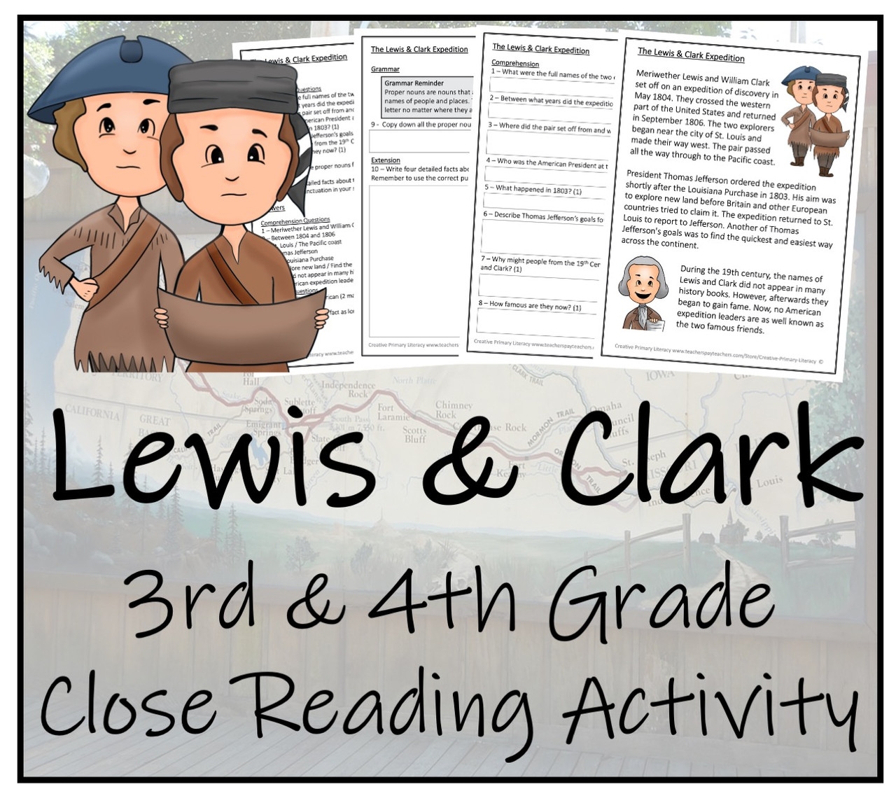 Free Lewis And Clark Printable Worksheets And Coloring Pages 