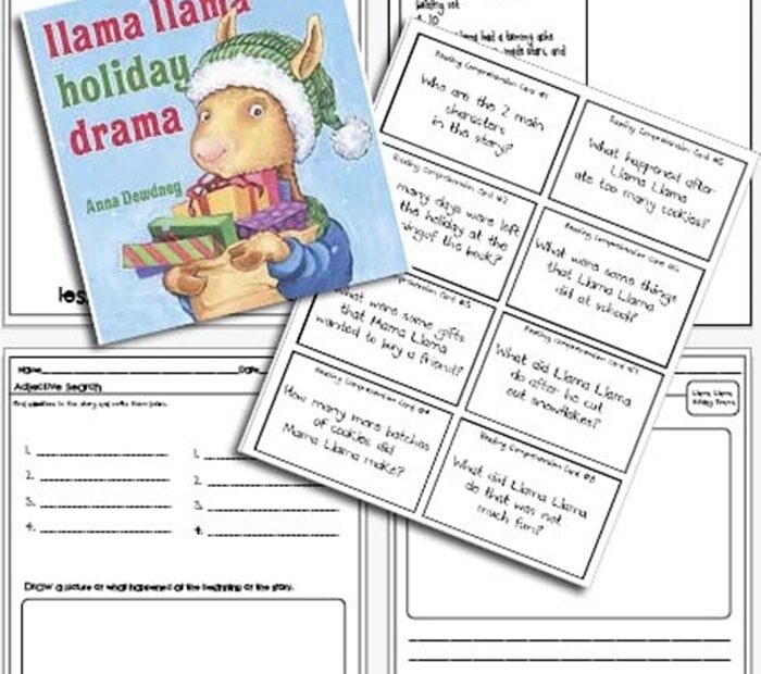 Free Llama Llama Holiday Drama Activities Teach Junkie