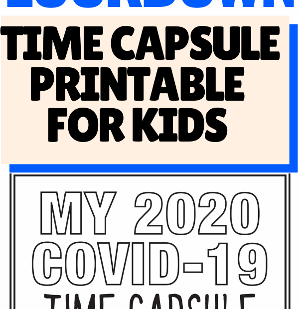 FREE Lockdown Time Capsule Colouring Pages Worksheets Printables FUN
