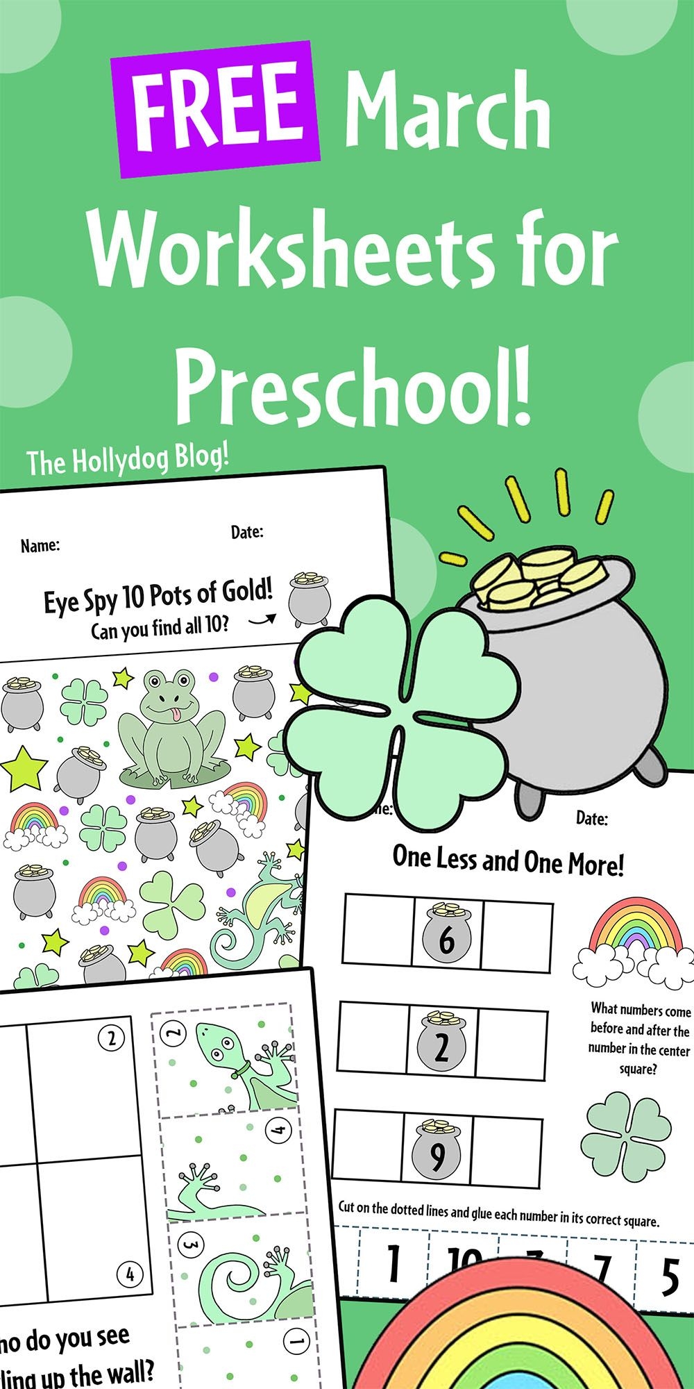 Free March Worksheets For Preschool March Activities March 