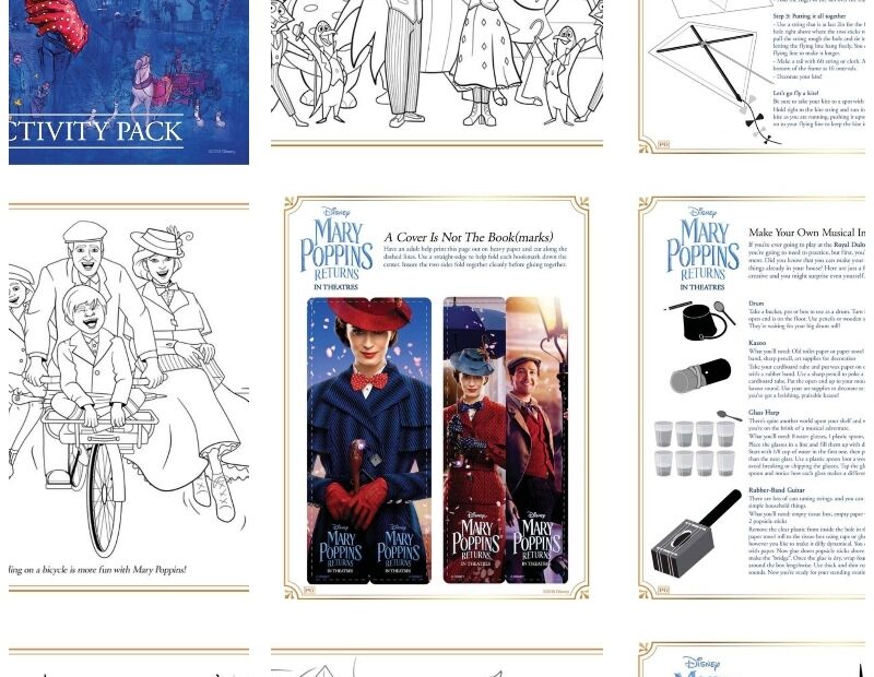 FREE Mary Poppins Printable Activities Printabelle
