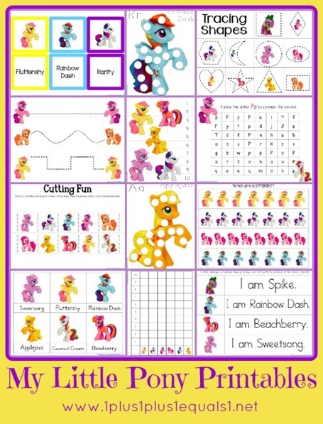 Free My Little Pony Printables