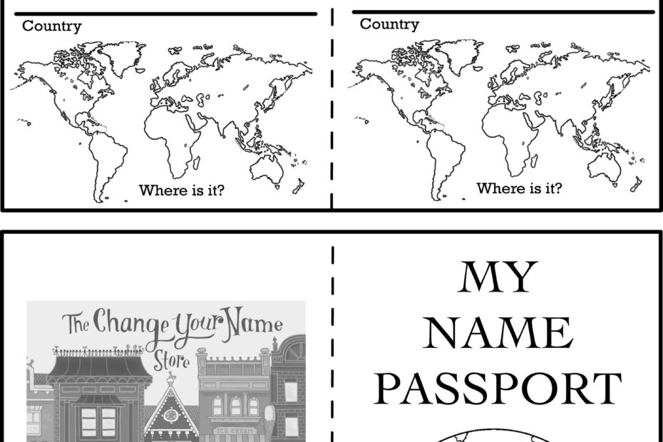 Free Passport Template To Print Printable Templates Free Word Template