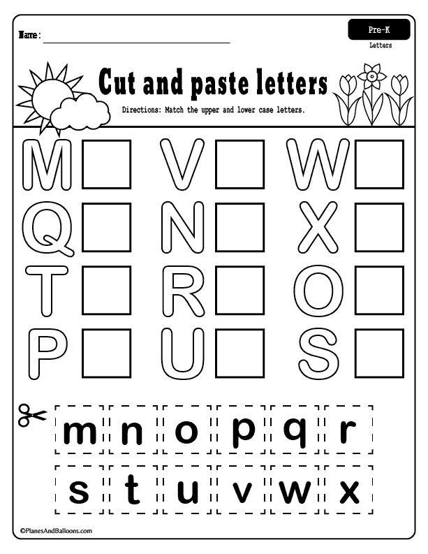Free Pre K Printables Worksheets