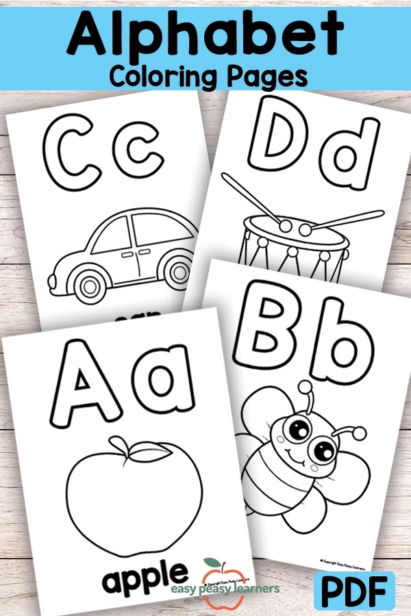 Free Preschool Alphabet Coloring Pages Fun And Educational Learning 