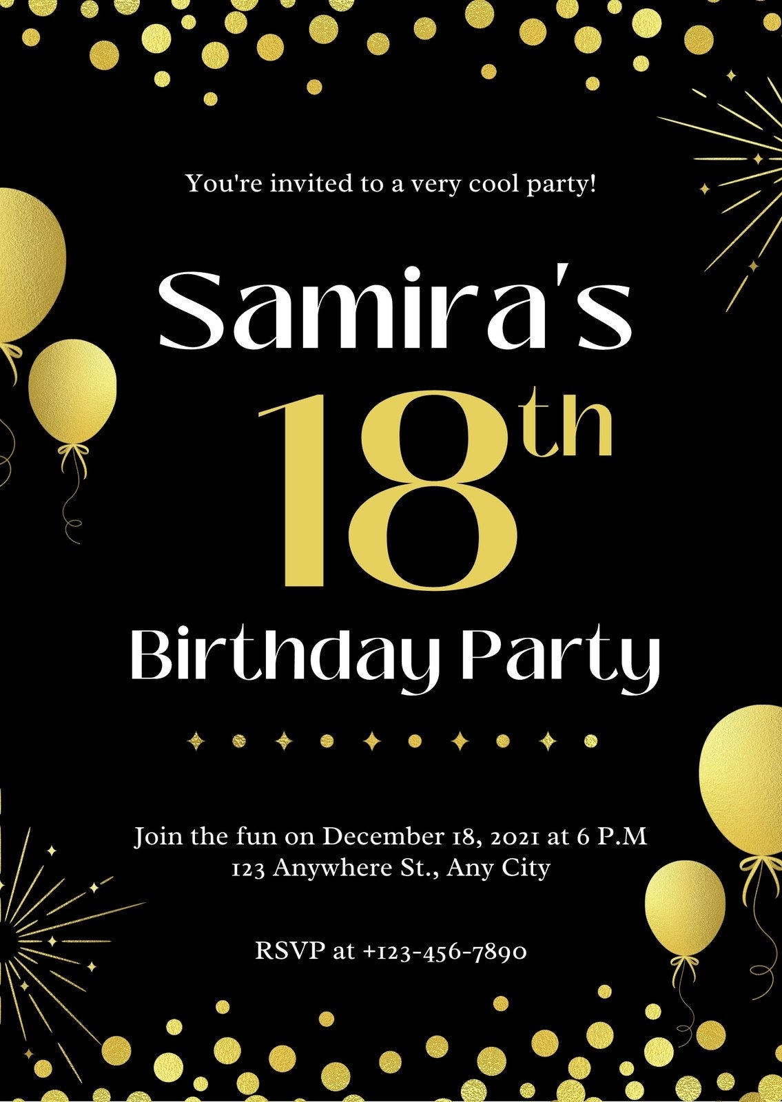 free printable photo cards templates 18th birthday