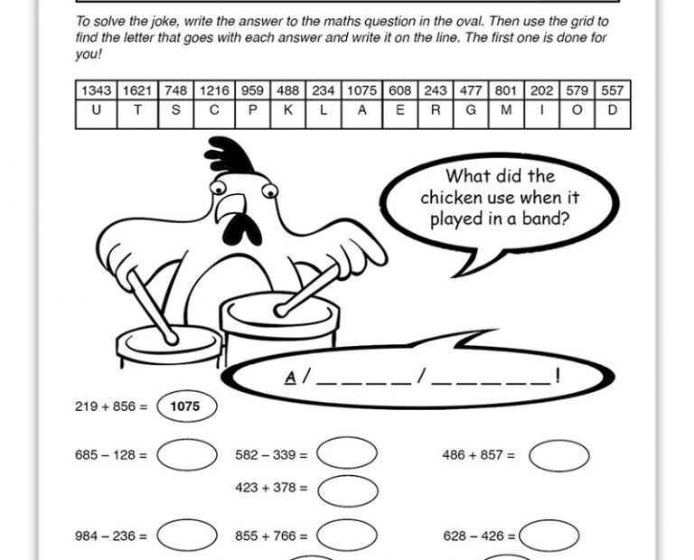 Free Printable Activities For 7 Year Olds
