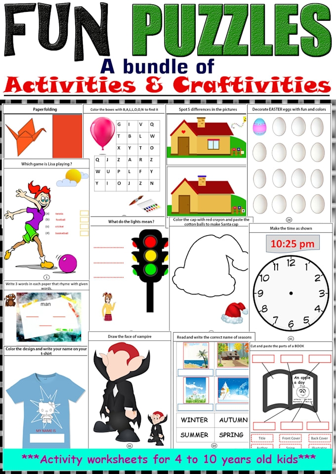 Free Printable Activity Books