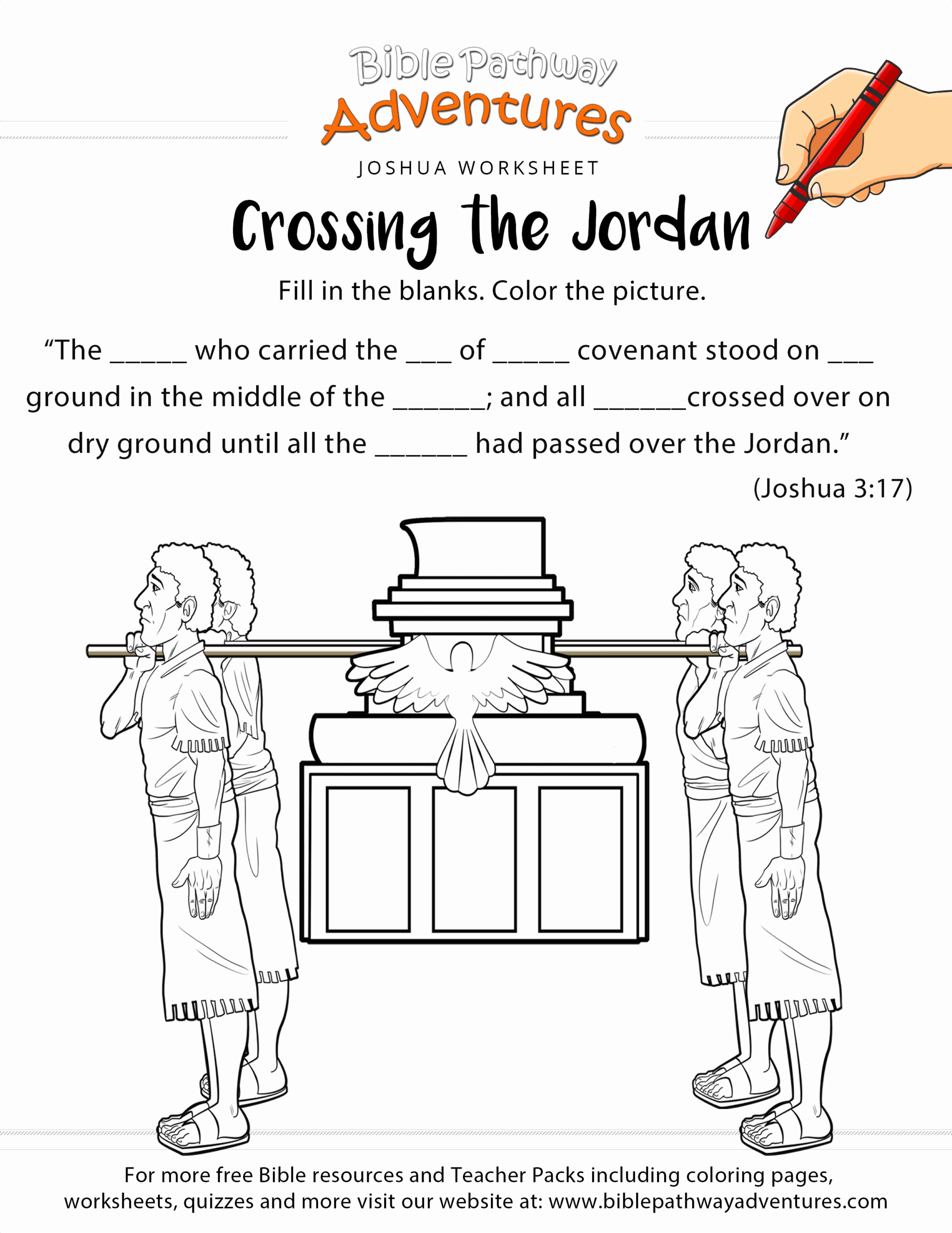 Free Printable Activity Joshua Activity Sheets Printable Word Searches
