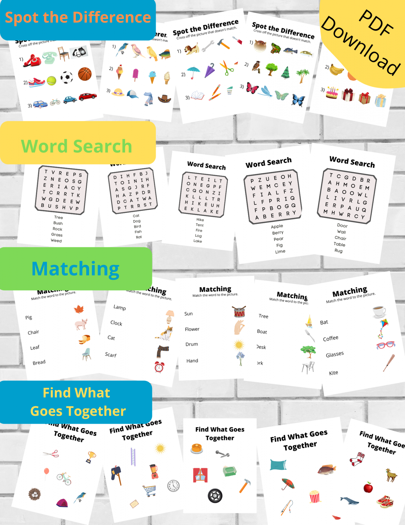 Free Printable Activity Packs For Adults FREE Printable A Z