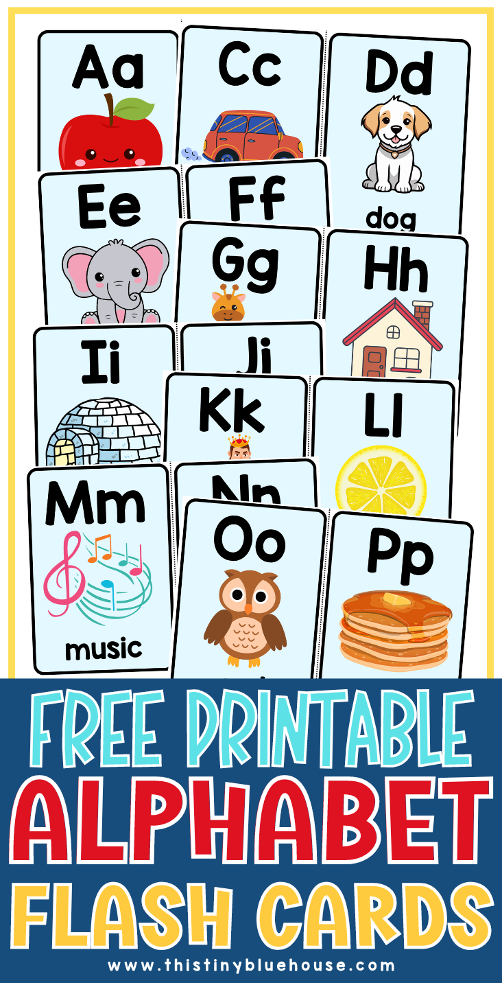 free printable alphabet flash card template