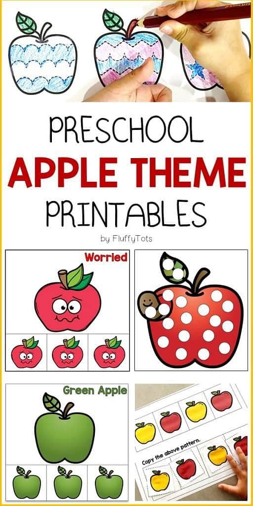 free printable apple activities for preschoolers