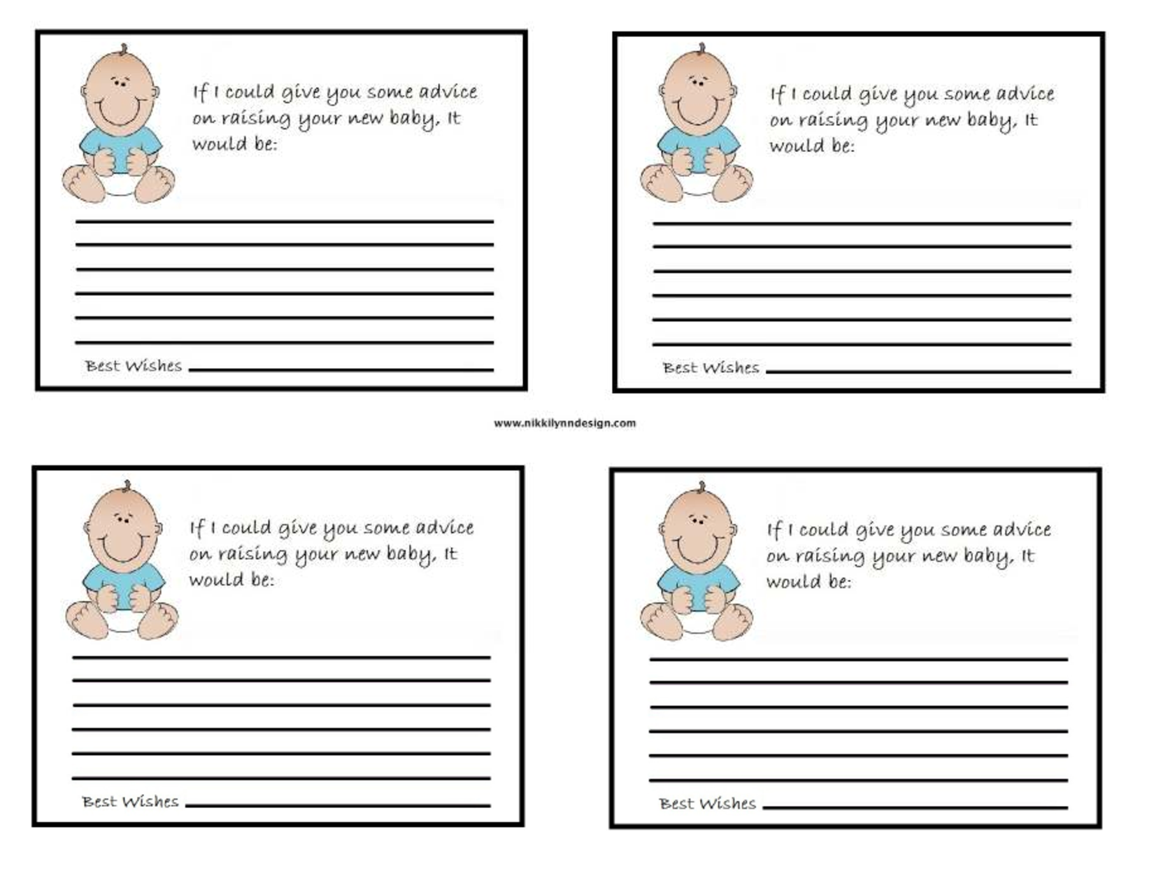 Free Printable Baby Shower Advice Cards Popular Items For Advice 
