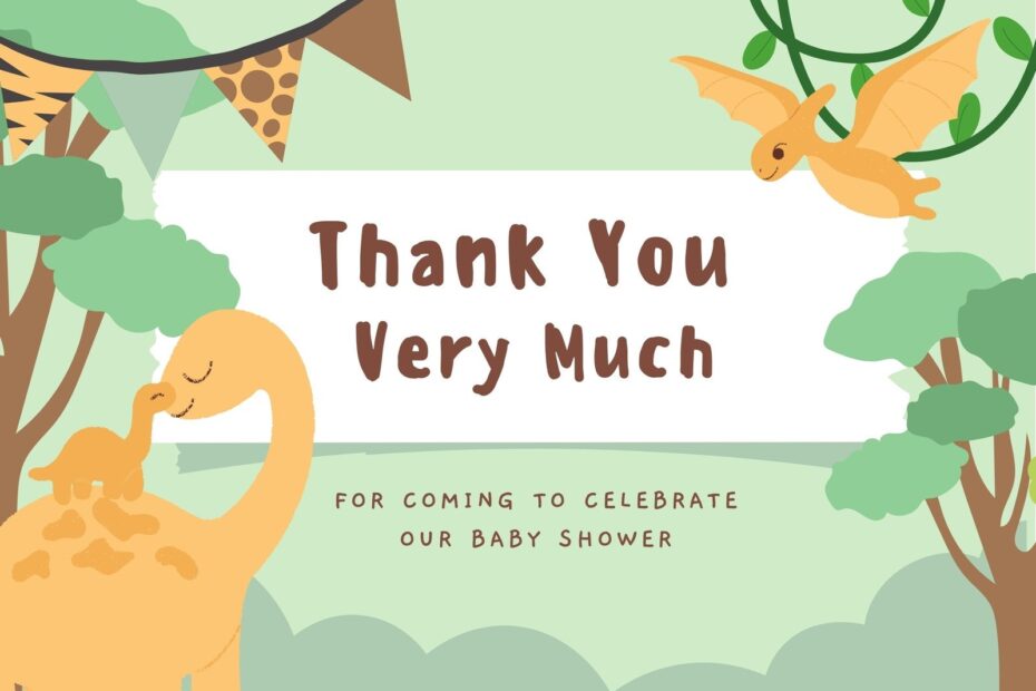 Free Printable Baby Shower Thank You Card Templates Canva 49 OFF