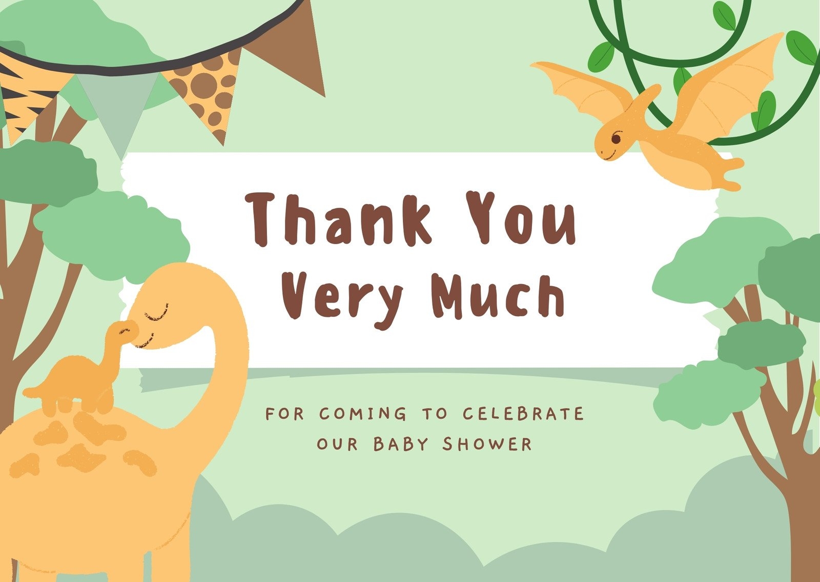 Free Printable Baby Shower Thank You Card Templates Canva 49 OFF