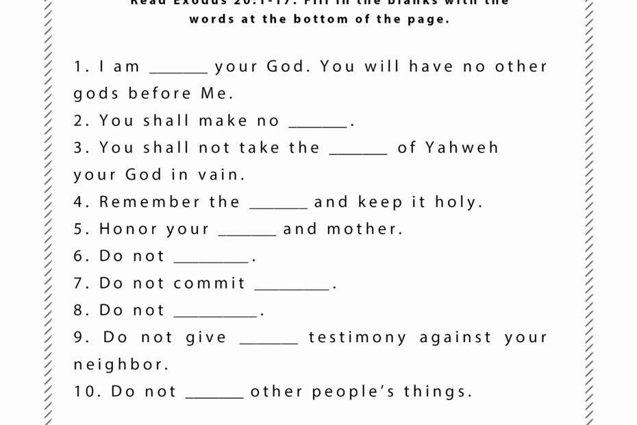 Free Printable Bible Study Worksheets For Youth Printable Worksheets