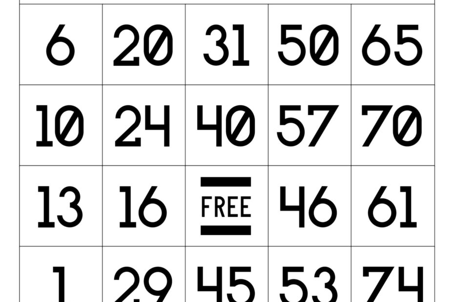 Free Printable Bingo Cards Paper Trail Design