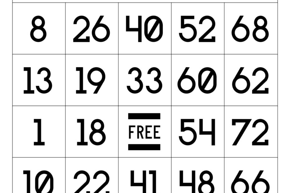 Free Printable Bingo Cards Paper Trail Design