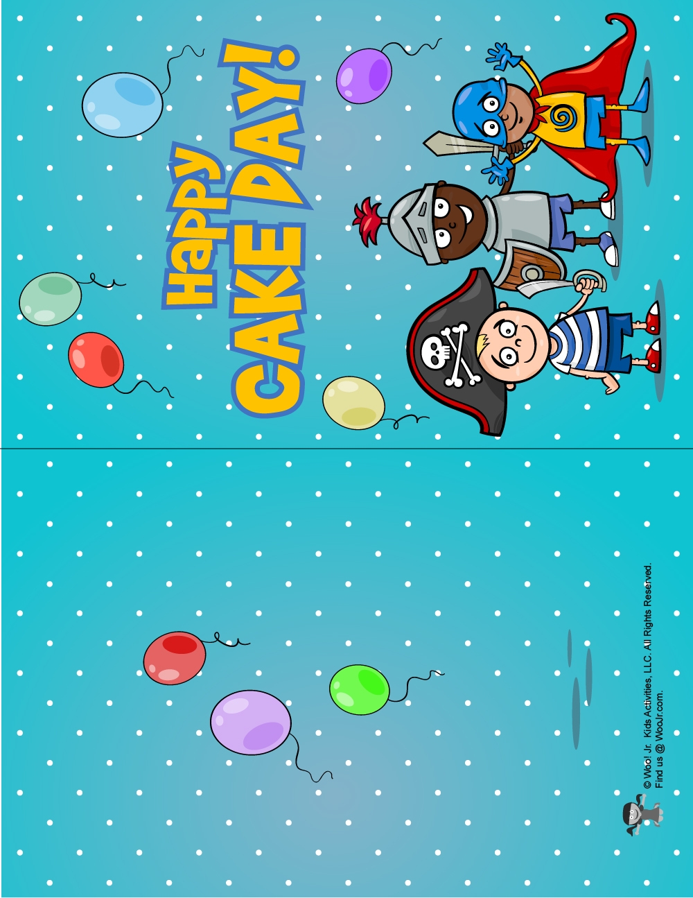 boy printable birthday card template