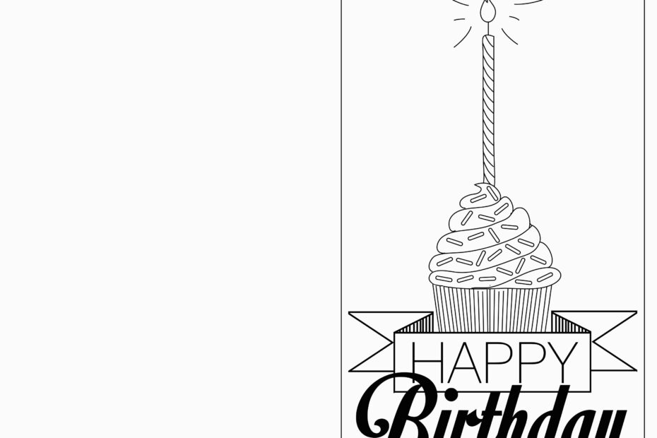 Free Printable Black And White Birthday Cards