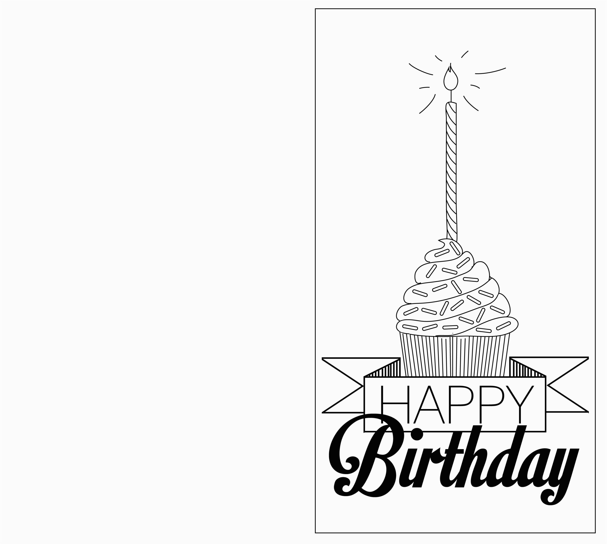 Free Printable Black And White Birthday Cards