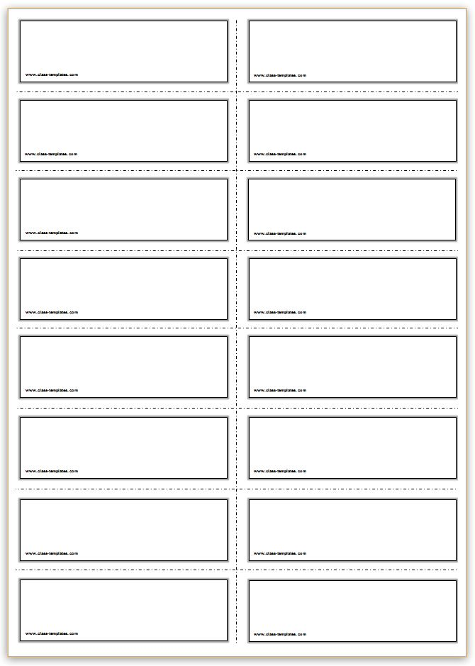 Free Printable Blank Flash Cards Template 8 TEMPLATES EXAMPLE 