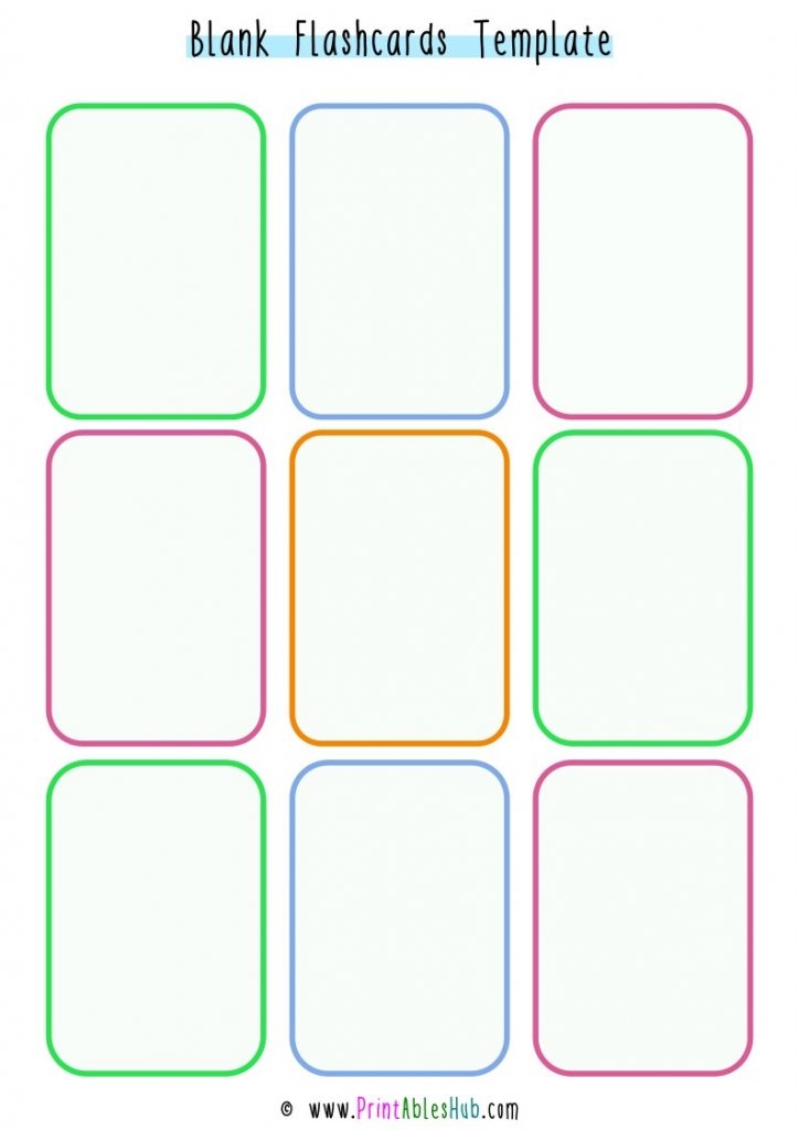 Free Printable Blank Flashcards Template PDF Printables Hub